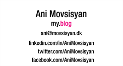 Desktop Screenshot of movsisyan.dk